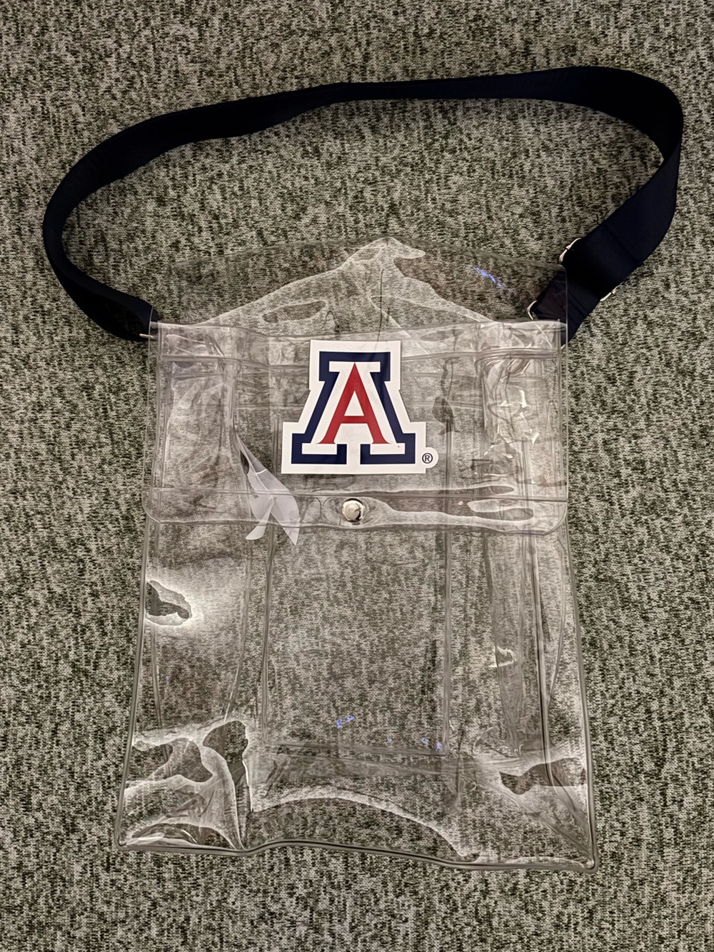 University of Arizona Clear Stadium bag. Tote/messenger style. New w/o tags.